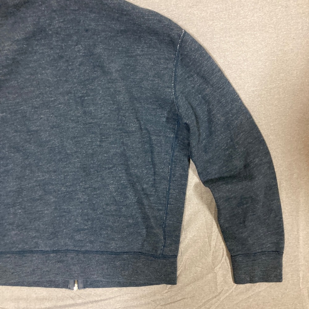 Polo Ralph Lauren Mens Blue Heathered‎ Full Zip Hoodie Sweatshirt Size Large - Picture 10 of 15